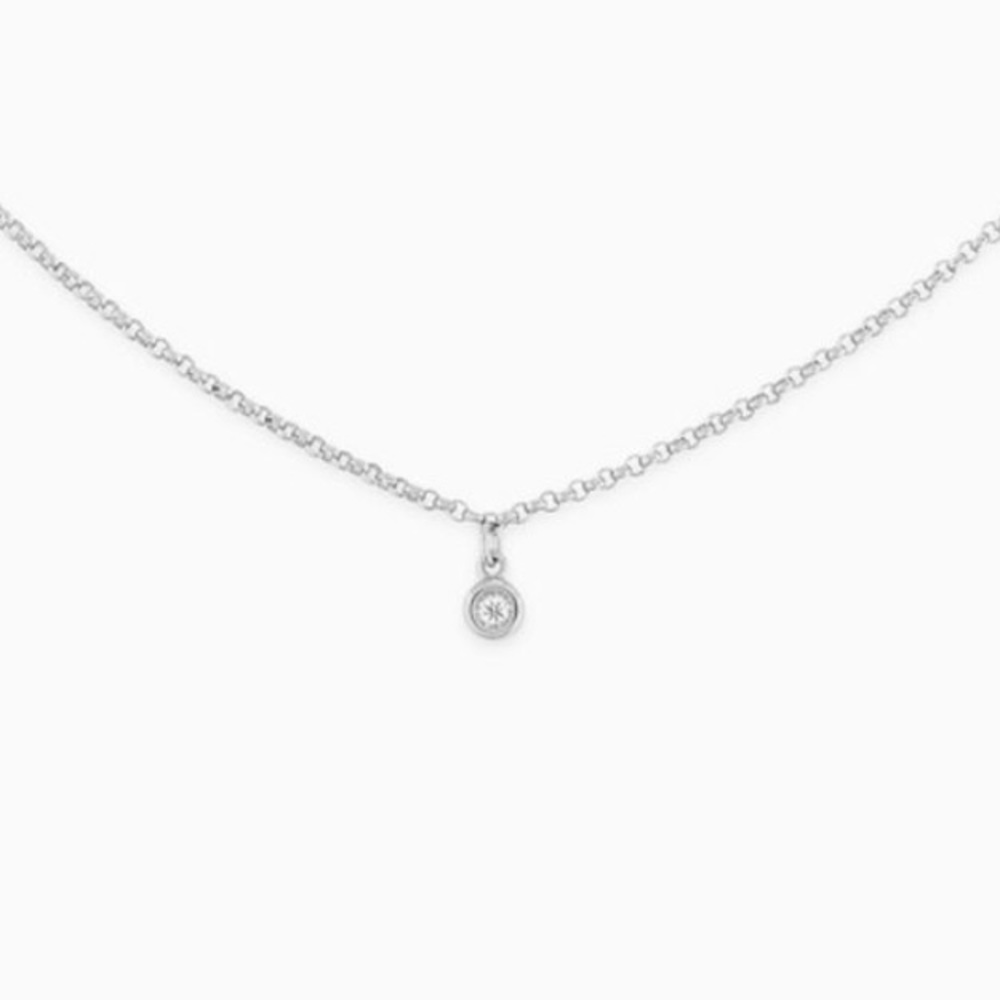 Mejuri Silver Sapphire Choker